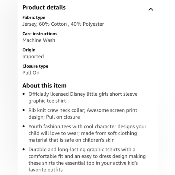 👑Disney “Birthday Princess” Tee Sz 5T 🥳 - Picture 3 of 11